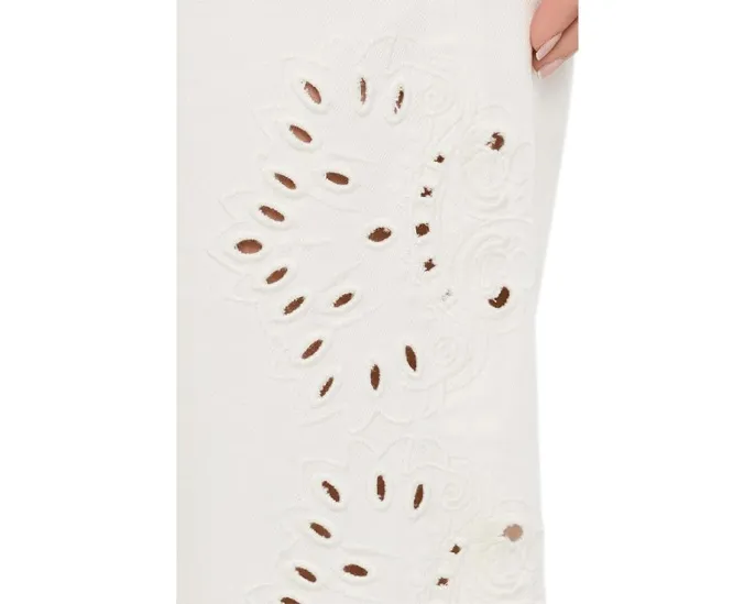 Joe's Jeans джинсы Mia Ankle с вышивкой Ecru Floral