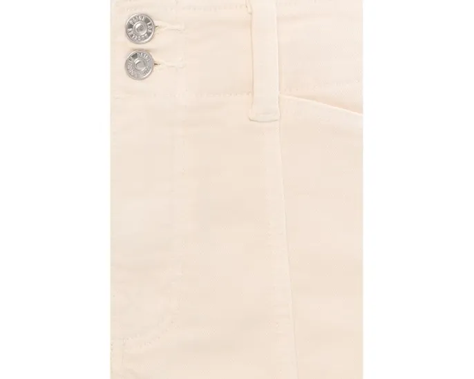 Шорты Paige Olivia с высокой посадкой и двойной пуговицей в цвете Quartz Sand