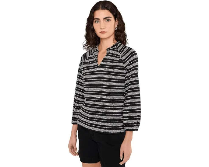 Вязаный топ Dashing Stripe Knit NIC+ZOE с полосками