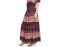 Юбка-миди CeCe Tiered Smocked Waist Midi Skirt с завышенной талией