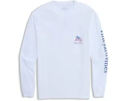 Футболка Vineyard Vines с длинным рукавом и принтом в виде флага