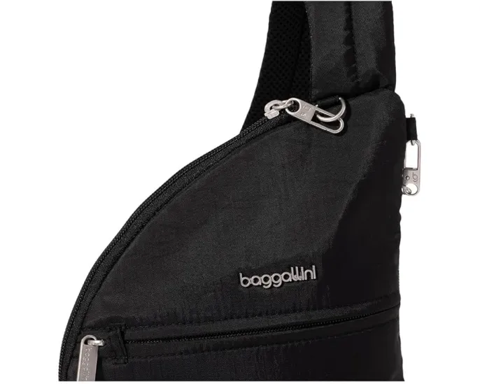 Baggallini Securtex антикражевая слинг сумка Half Moon с защитой от порезов