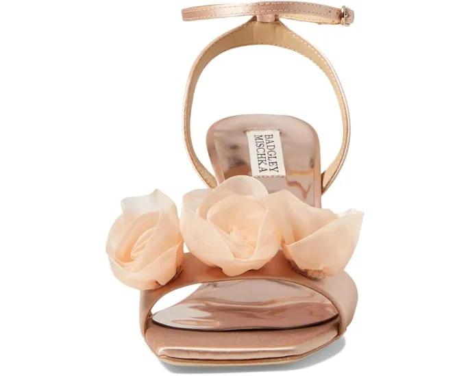 Сандалии Badgley Mischka Carli с розеткой на открытом квадратном носке