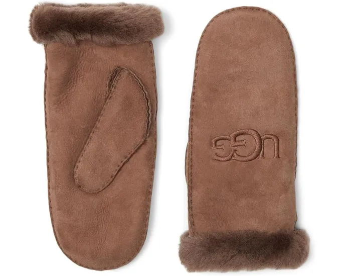 Водостойкие варежки UGG из овчины с технологичной ладонью