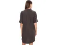 Gauze 1/2 Sleeve Swing Shirtdress