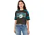 Junk Food Clothing футболка кроп Miami Dolphins со стразами
