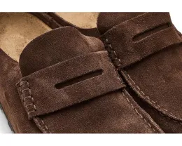 Клоги Birkenstock Naples из замши с пробковой стелькой