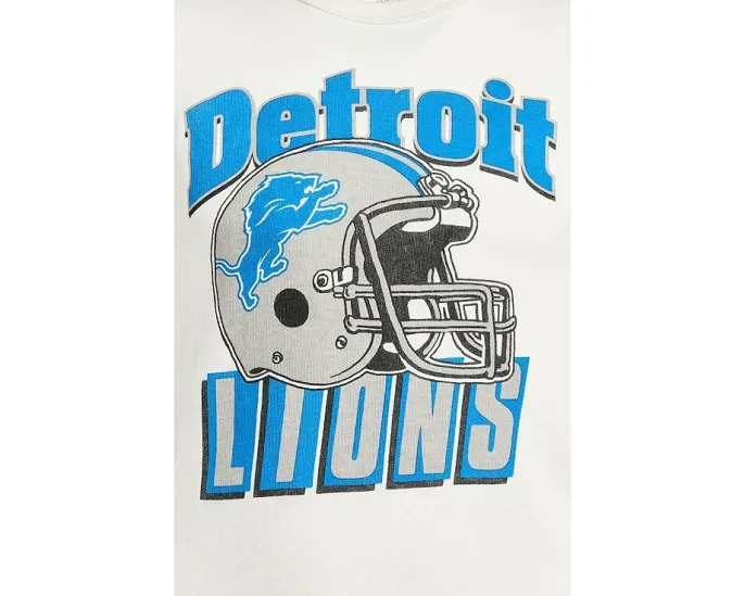 Футболка NFL Detroit Lions с принтом шлема для детей Junk Food Clothing