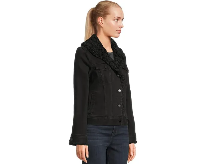 Джинсовая куртка Liverpool Los Angeles с воротником из шерпи