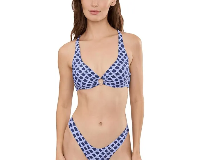 Seafolly бикини топ Marseille Multi Fit Longline Tri Bra в стиле Индиго