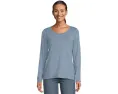 Футболка L.L.Bean Soft Stretch Supima с круглым вырезом и длинным рукавом из мягкой эластичной ткани