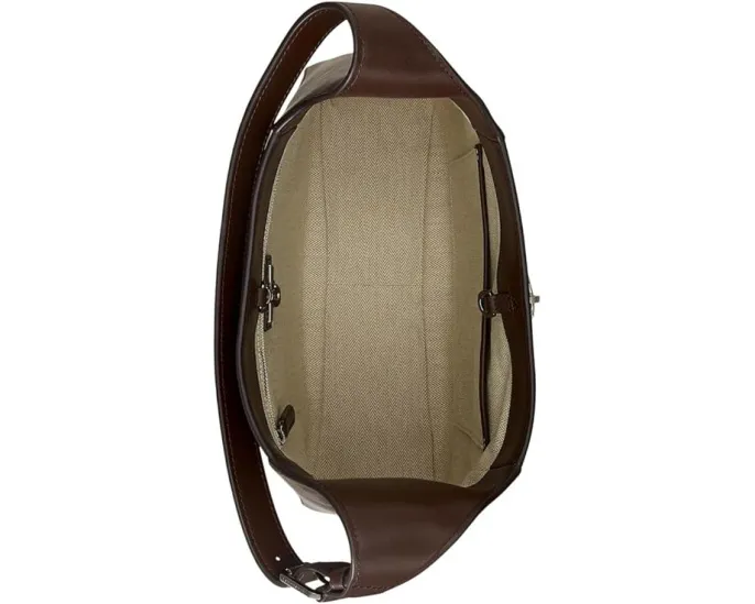 Большая кожаная сумка через плечо Lauren Ralph Lauren Tanner с замочком