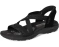 Сандалии Skechers Reggae Slim Summer Sparkle с украшениями из страз и технологией Hands Free Slip Ins