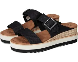 Сандалии Diana Mule Bukle на платформе с ремешками и пряжкой