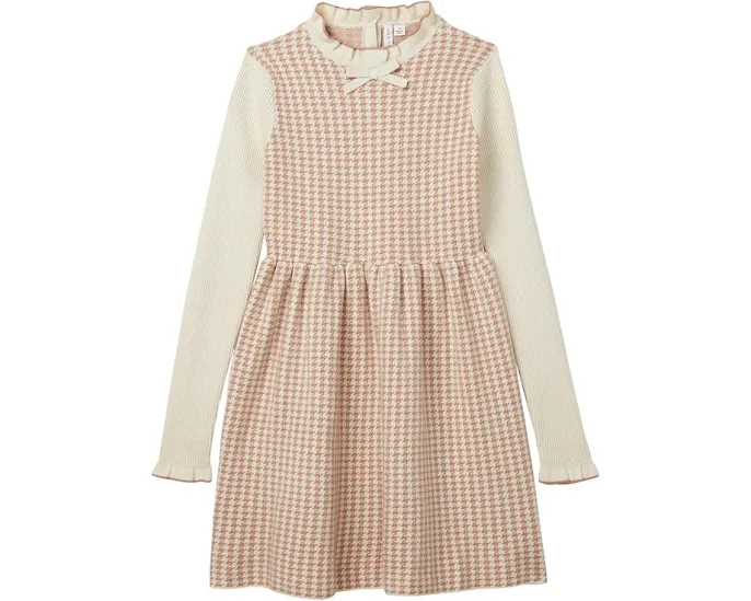 Детское платье-свитер Janie and Jack в клетку с бантом и рюшами