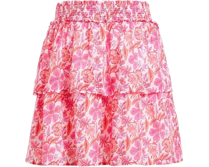 Детская юбка Vineyard Vines Gemma с ярусным дизайном и присборенной талией