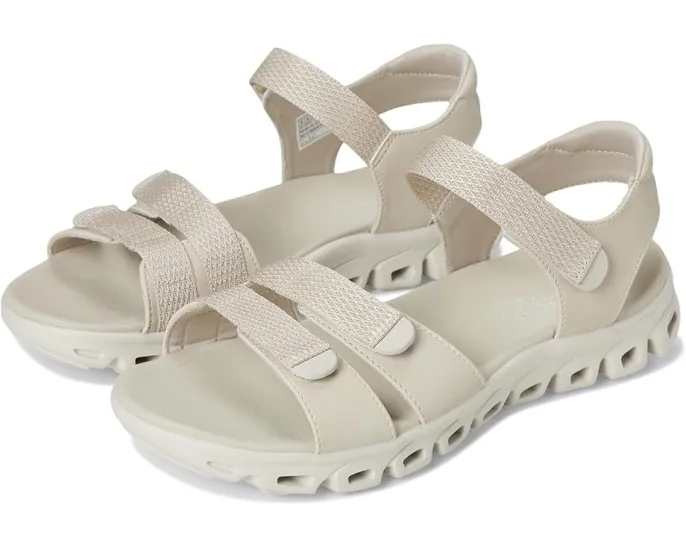 Спортивные сандалии Skechers Glide Step Count On Me с геометрической подошвой и стелькой Yoga Foam