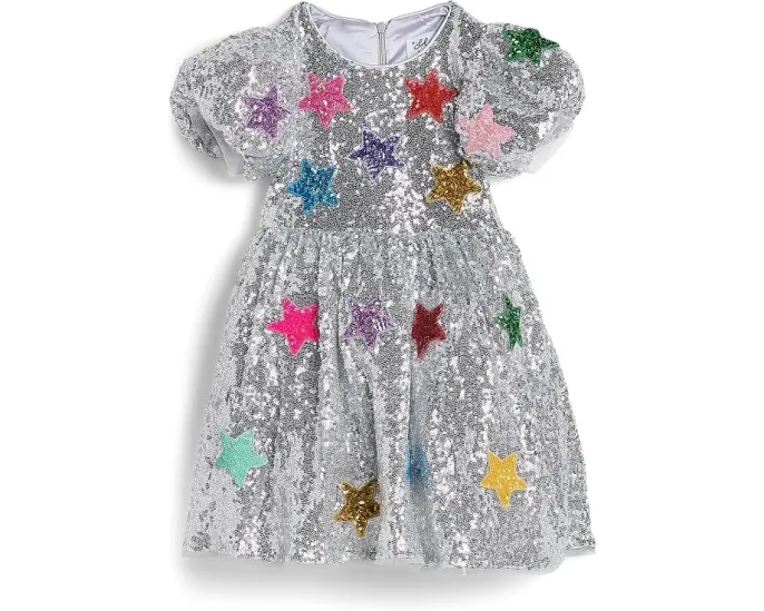 Платье Lola and The Boys Sparkle Rainbow Star с пайетками и звездами