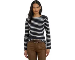 Топ Lauren Ralph Lauren Petite в полоску с лодочкой и заклепками
