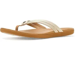 Кожаные сандалии Ho'opio Hui с нейлоновой перемычкой и легкой стелькой OluKai