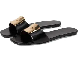 Сланцы Tory Burch Georgia с открытым носком и мягкой кожаной подкладкой