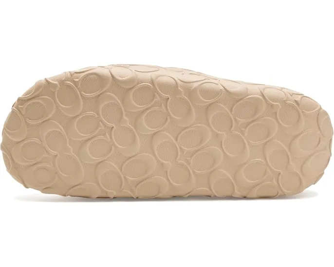 Сланцы COACH Bay из EVA с широким ремешком и круглым носком