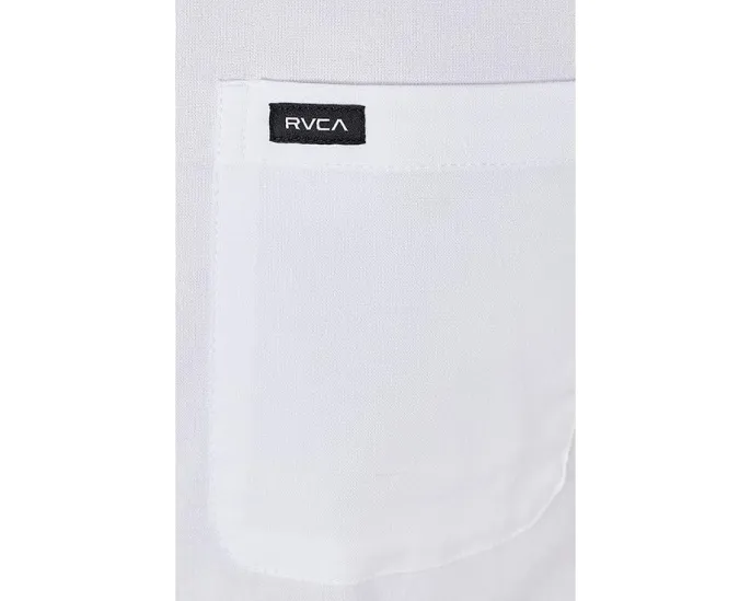 Рубашка RVCA с коротким рукавом из стретч-оксфорда на пуговицах