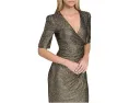 Короткое платье Calvin Klein с пайетками и короткими рукавами