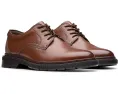 Дерби Clarks Burchill Derby из гладкой кожи темно-коричневые
