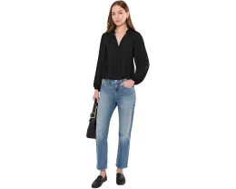 Топ Madewell Nayla с разрезным воротом и завязками для повседневного шика