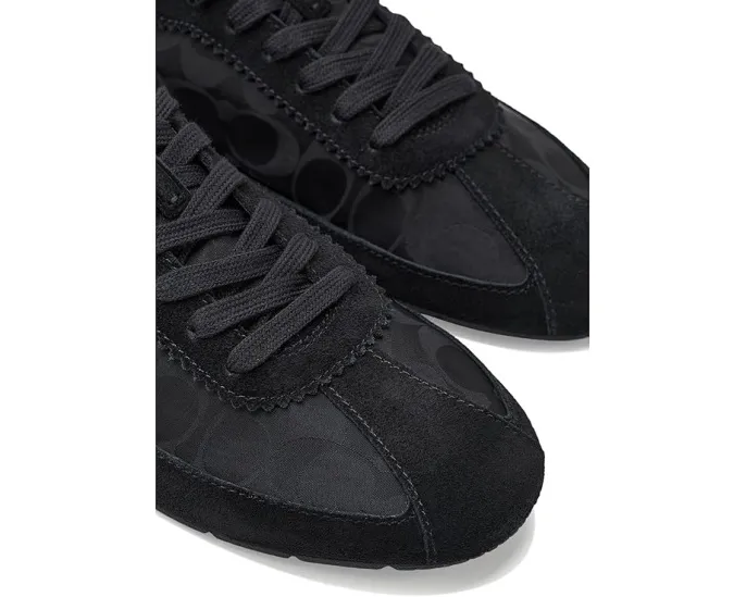Coach Soft Sneakers с подписным нейлоном и замшей