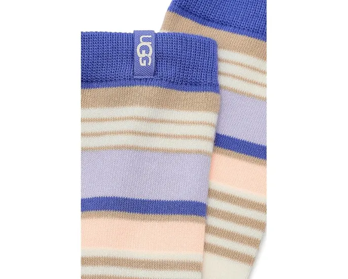 Носки UGG Kashton Crew с разноцветным полосатым принтом из ответственного хлопка