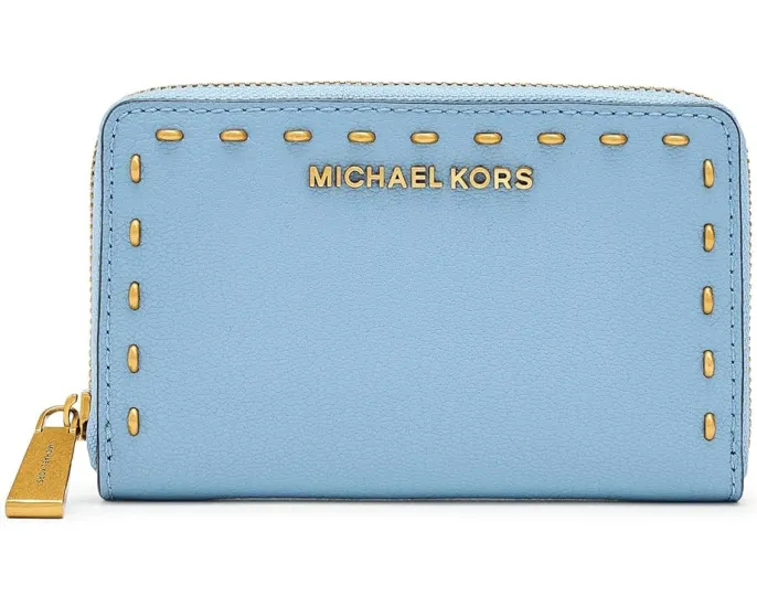 Картхолдер MICHAEL Michael Kors Jet Set Small Zip Around с тиснением