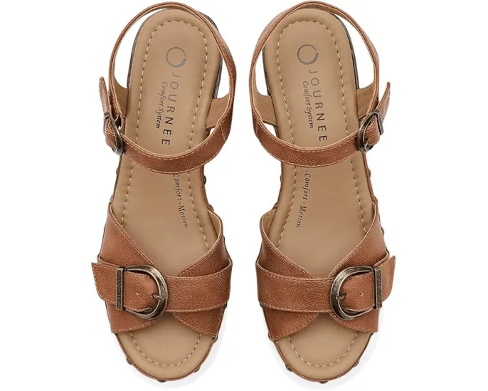 Сандалии Journee Collection Sisilia на платформе и каблуке