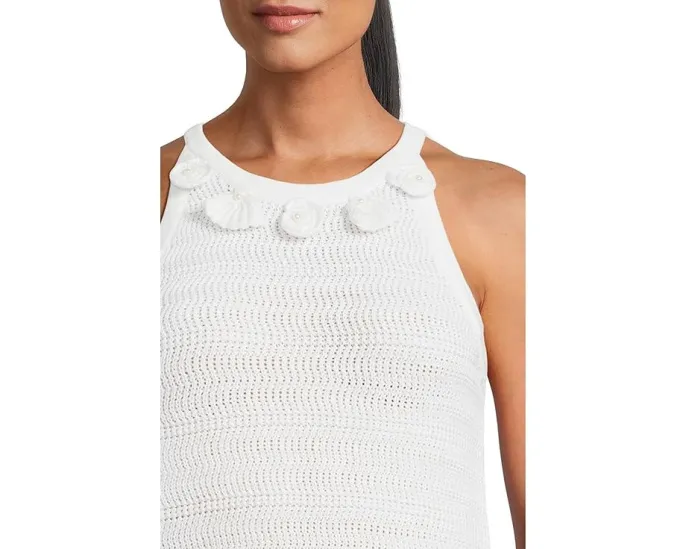 Топ Lilly Pulitzer Emra с запахом и кружевной отделкой из 100% хлопка