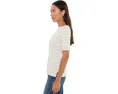 Футболка Petite Striped Stretch Cotton Boatneck Tee от Lauren Ralph Lauren