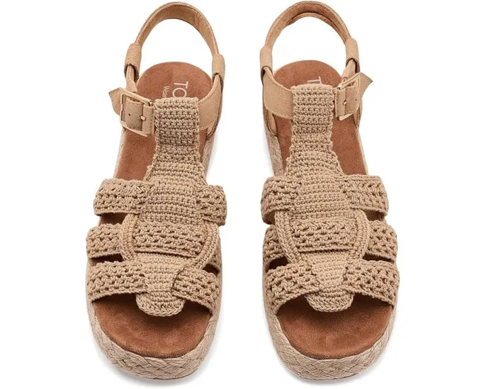 Сандалии TOMS Jac в рыбацком стиле с застежкой-пряжкой