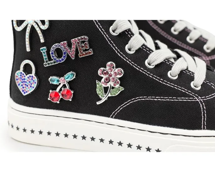 Детские кроссовки Steve Madden Kids Joycee на платформе с нашивками