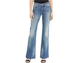 Женские джинсы 7 For All Mankind Dojo в дизайне Luxe Vintage с эффектом поношенности