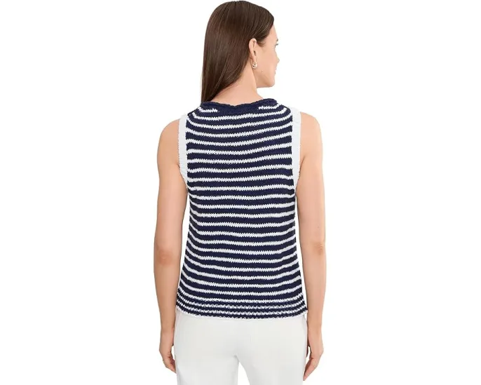Harbor Pebble Cotton Stripe Tank