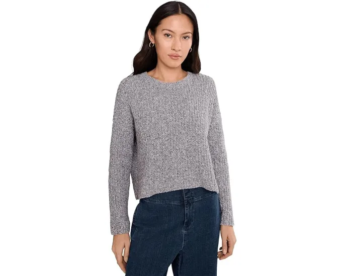Свитер с круглым вырезом из перуанского хлопка Cloud Twist Petite Eileen Fisher