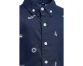 Детская рубашка Janie and Jack Embroidered Woven с коротким рукавом и вышивкой