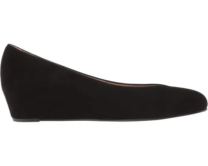 Туфли French Sole Cubic Wedge Heel на клиновидном каблуке с V-образным вырезом