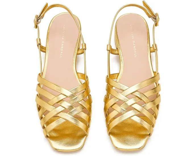 Loeffler Randall Shelly Wrap сандалии с плетением и ракушкой