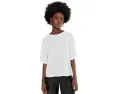 Топ Norma Kamali Short Sleeve Boxy с прямым подолом
