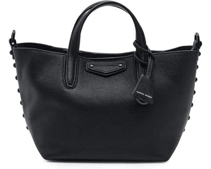 Сумка тоут Rebecca Minkoff Riley SM из соломки на цепочке