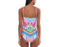 BECCA Mijas Casey Hankercheif Tankini Top с принтом
