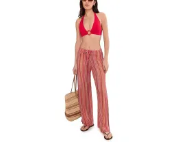 Штаны BECCA Seaside Crochet Knit с разрезом по бокам и регулируемым поясом