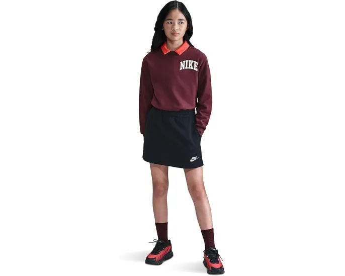 Детская юбка Nike Sportswear Club French Terry из мягкого флиса