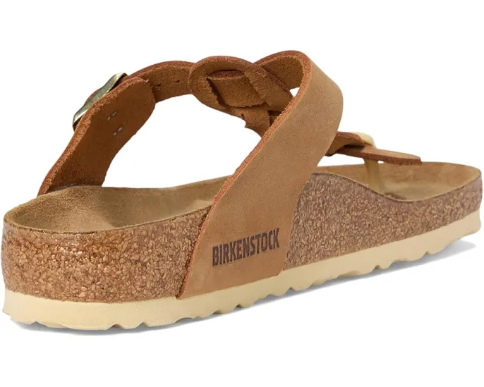 Сланцы Gizeh Braided из промасленной кожи с пробковой стелькой от Birkenstock